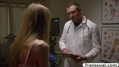 Crystal Thayer - Smalltits trans babe throats and analed by her horny doctor - ashemaletube.com