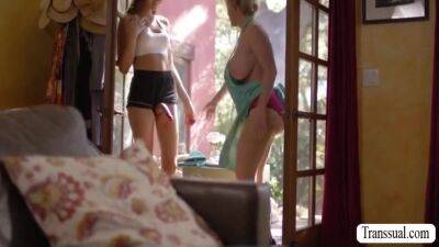 Blonde Milf - Blonde Milf Gets Her Wet Pie Fucked By Trans Woman Neighbor - hotmovs.com