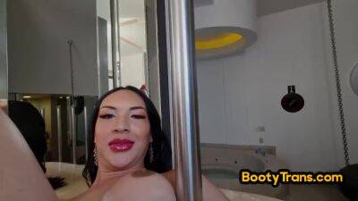 BlowJob - Tranny in highheels fucked by black cock after blowjob - hotmovs.com