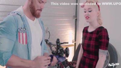 Misha Cross - Misha Cross In Pinup Chick Passionately Fucked By Biker Bf 15 Min - upornia.com